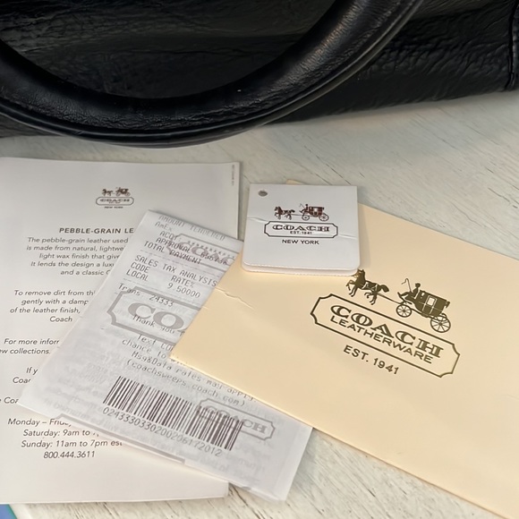 Vintage Coach briefcase messenger bag black with original paperwork receipt - Picture 6 of 16